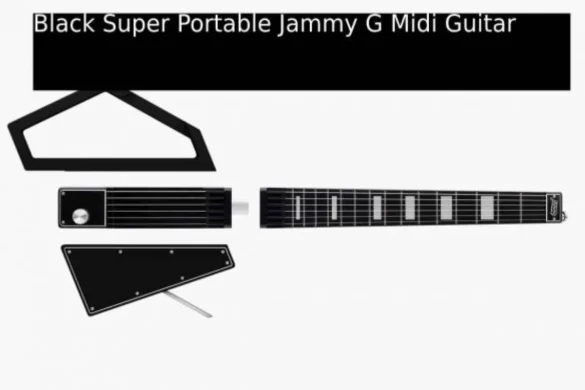 Black Super Portable Jammy G Midi Guitar